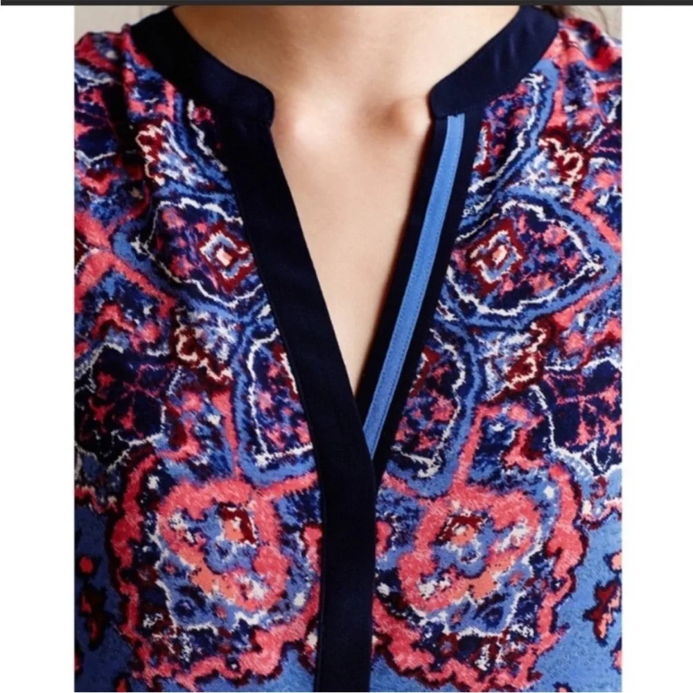 Anthropologie Silk Finn Tank by Vanessa Virginia - Picture 6 of 7